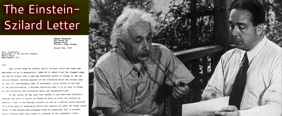 The Einstein-Szilard Letter - Oppenheimer and The Manhattan Project